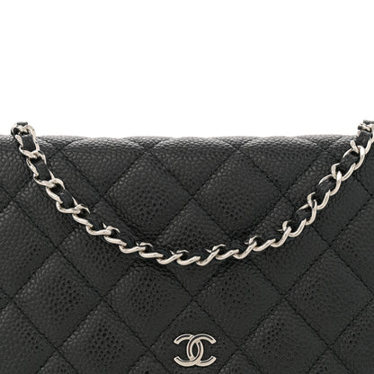 Chanel Caviar Quilted Wallet on Chain WOC Black 8 of 11