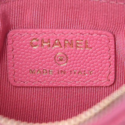 Chanel Caviar Quilted Small Cosmetic Case Pink 6 of 8