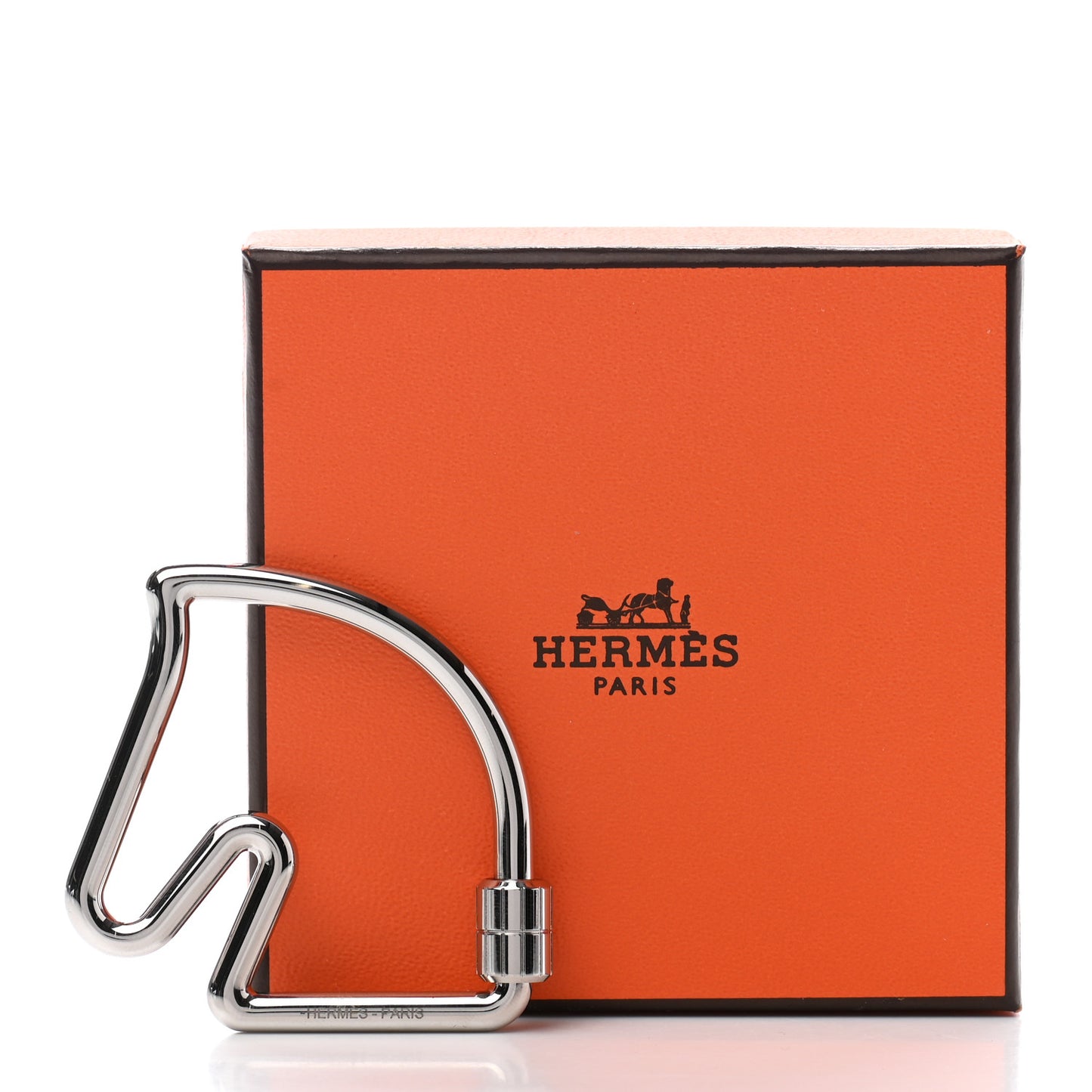 Palladium Cheval Key Ring