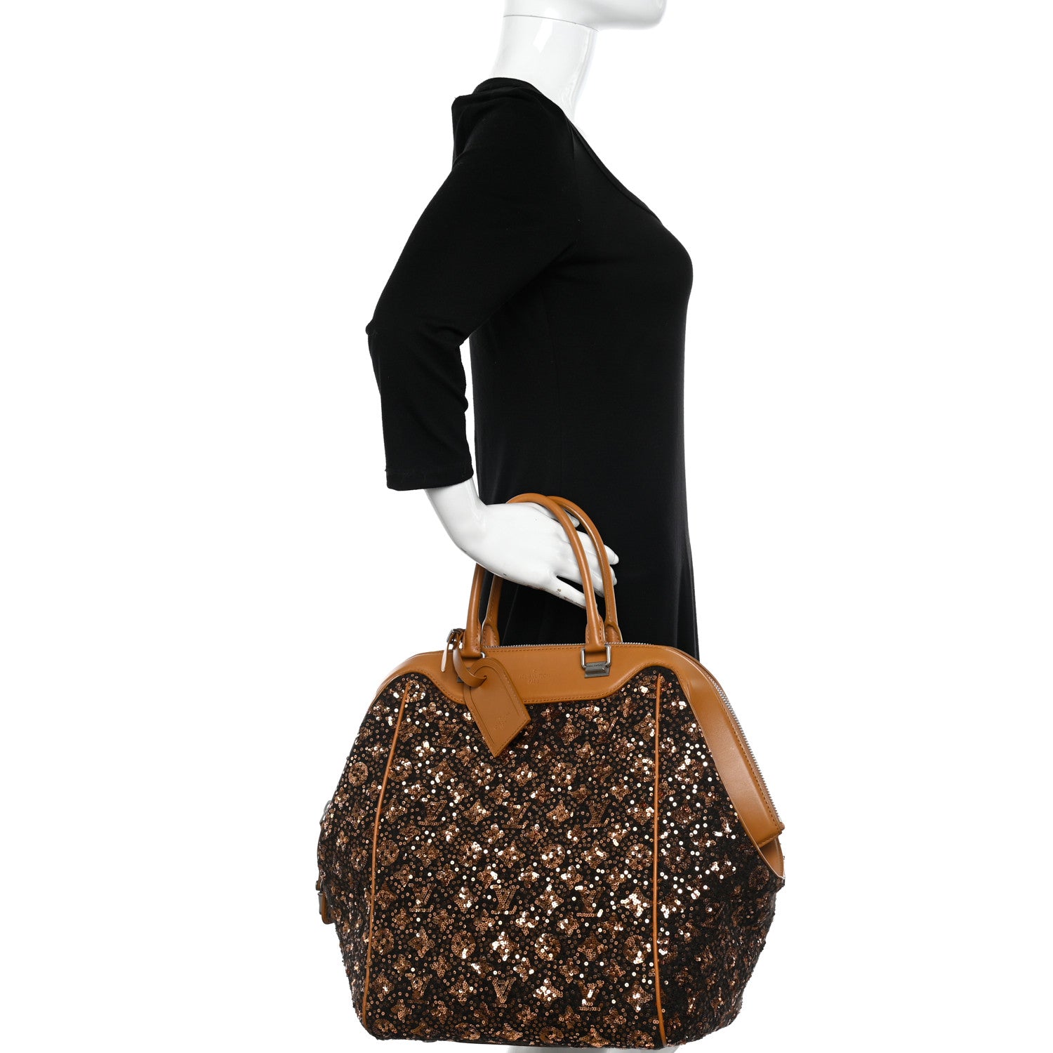 Louis Vuitton Sequin Monogram Sunshine Express North South Gold 2 of 9