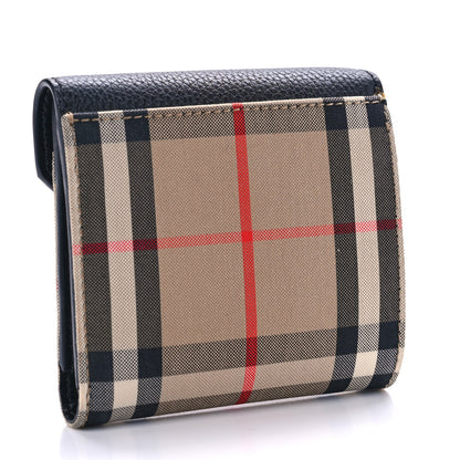 Burberry Haymarket Check Compact Wallet Black 3 of 6