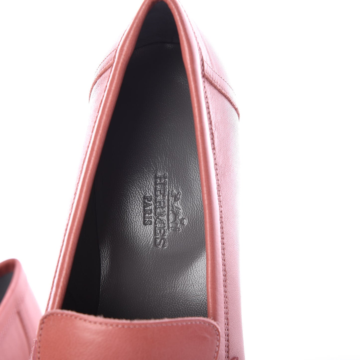 Goatskin Paris Loafers 37.5 Rouge Blush