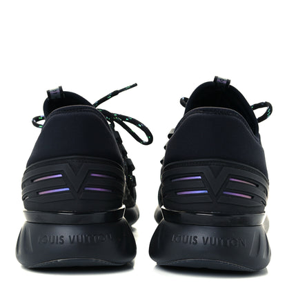Louis Vuitton Neoprene Mesh Rubber Fastlane Low Sneakers 5 Black 6 of 10
