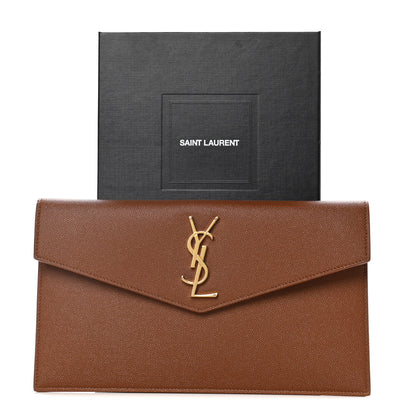 Saint Laurent Grain De Poudre Uptown Pouch Brick 9 of 9