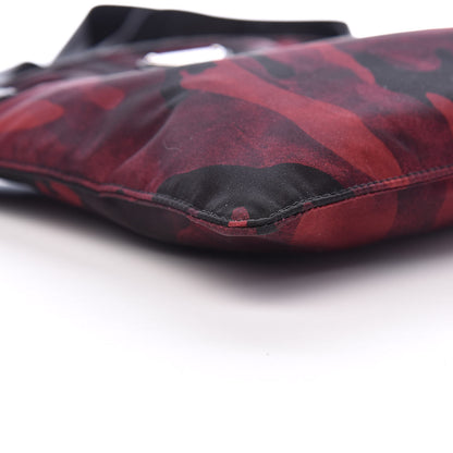 Prada Tessuto Nylon Camouflage Print Flat Messenger Bag Bordeaux 8 of 10