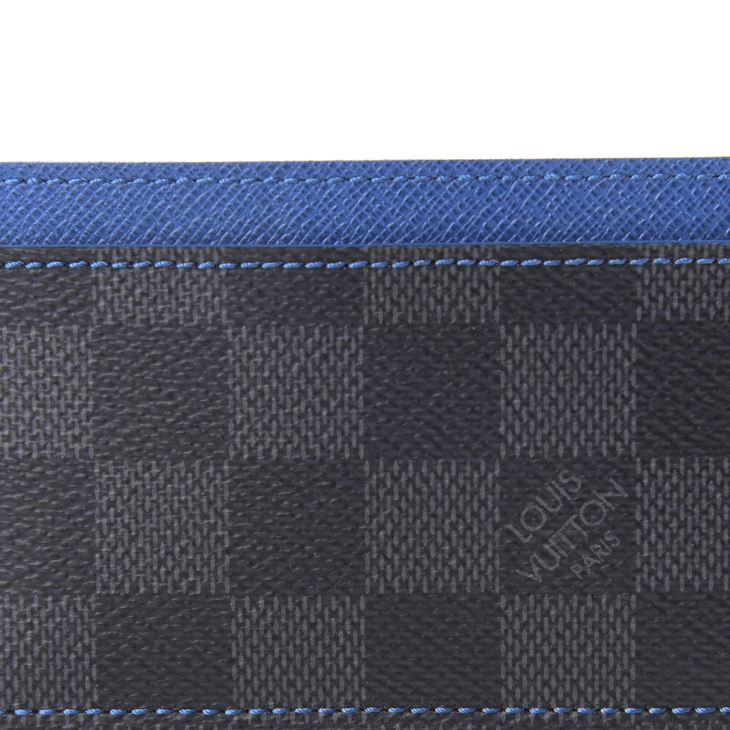 Damier Graphite Card Holder Blue