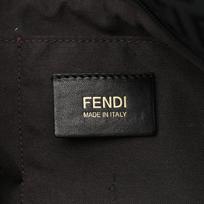 Fendi Zucchino Large Charm Shopping Tote Black 6 of 11