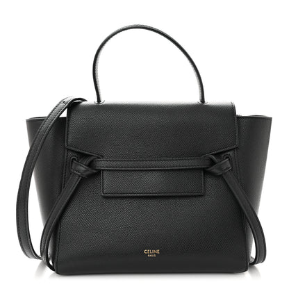 Celine Grained Calfskin Nano Belt Bag Black 1 of 9