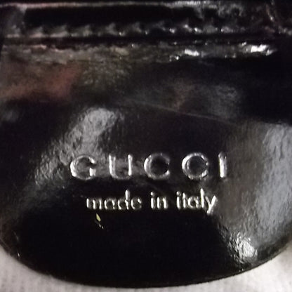 Gucci Vintage Patent Evening Bag Pewter 7 of 7