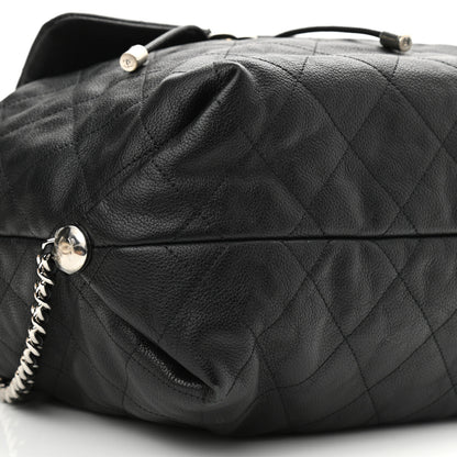 Chanel Grained Calfskin Stitched Braided With Style Backpack Black 9 of 11