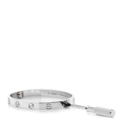 Cartier 18K White Gold LOVE Bracelet 16 4 of 5