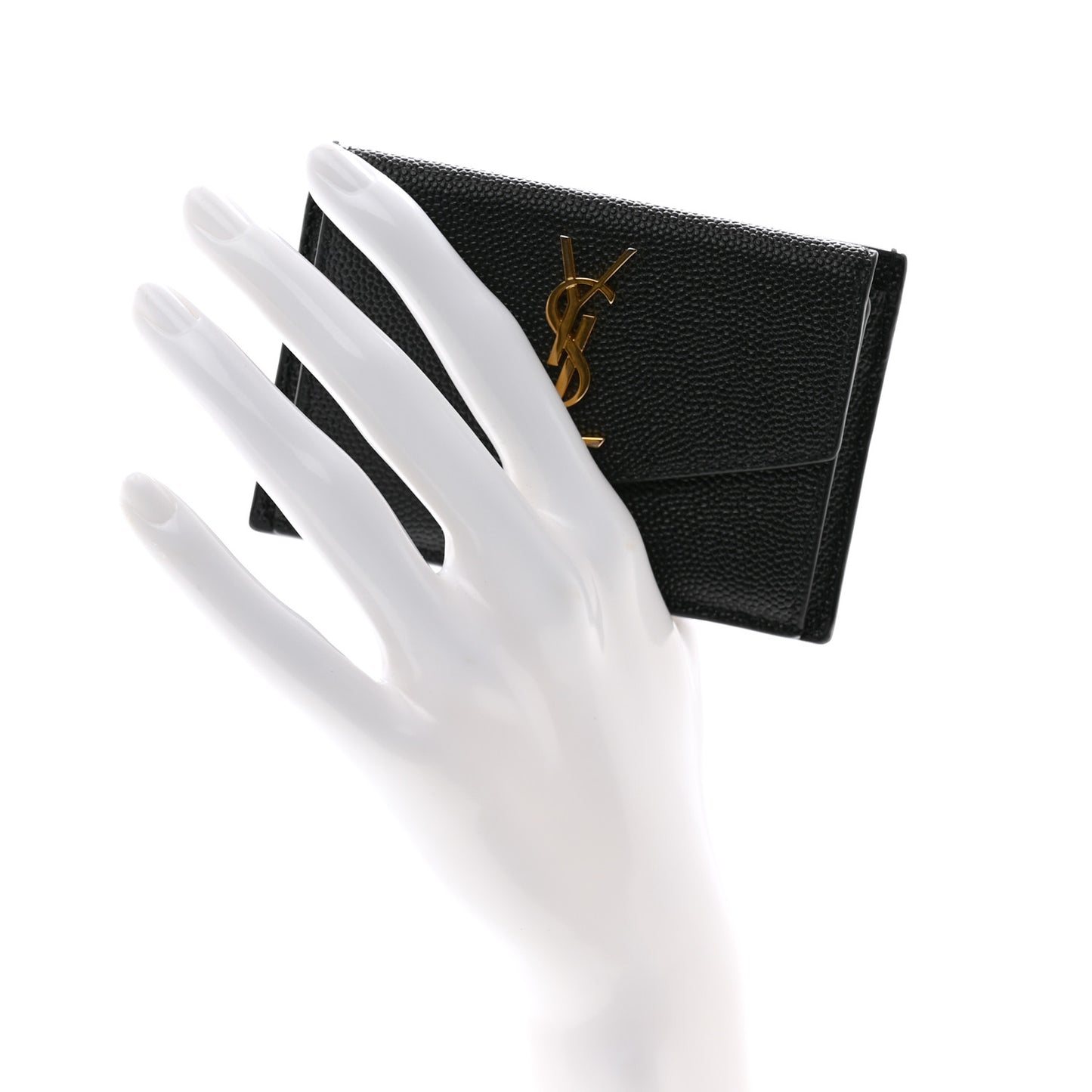 Grain De Poudre Uptown Monogram Card Case Black