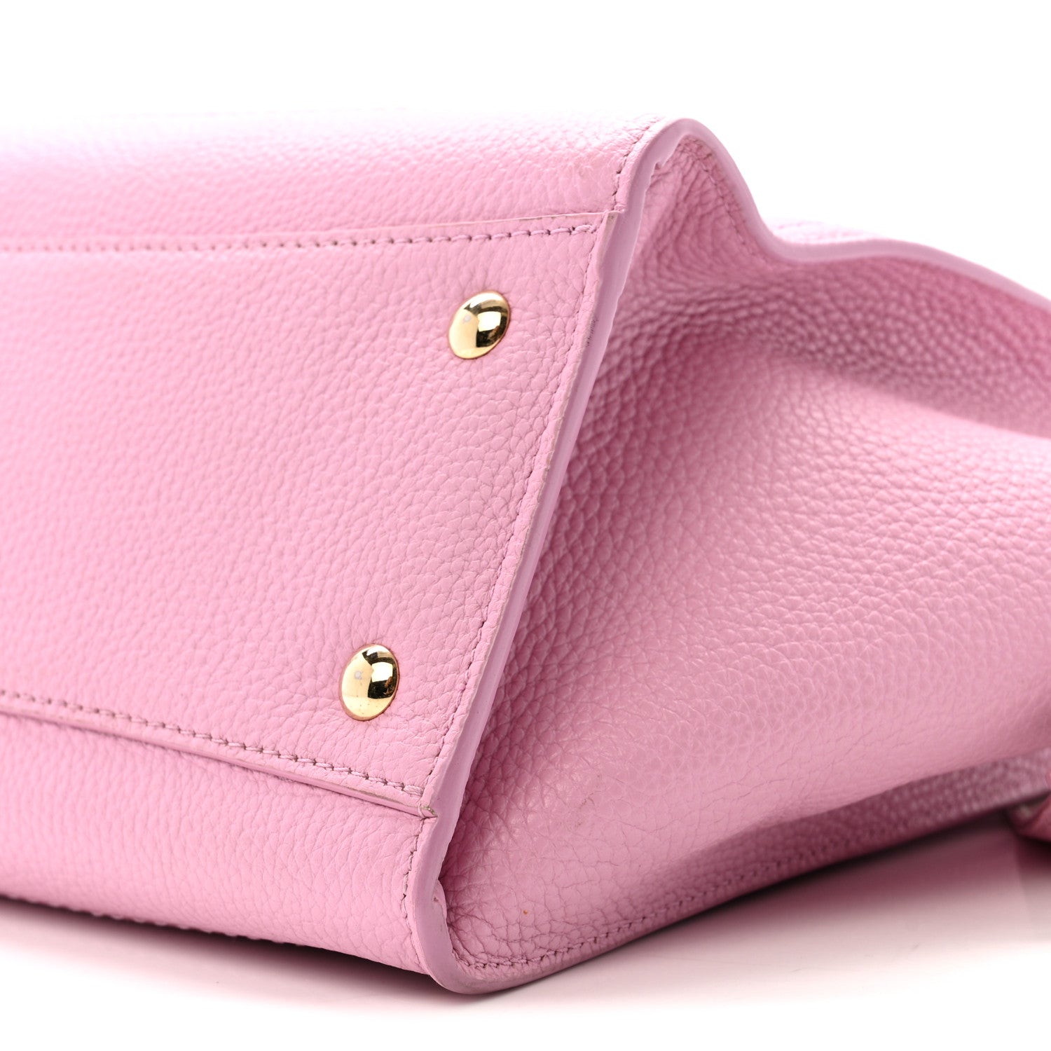 Salvatore Ferragamo Grained Calfskin Double Handle Small Amy Tote Pink 10 of 15