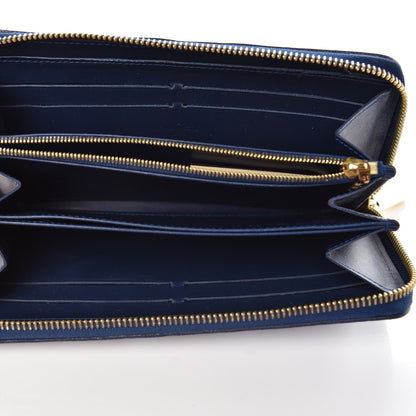 Louis Vuitton Vernis Ikat Zippy Wallet Grand Blue 5 of 8