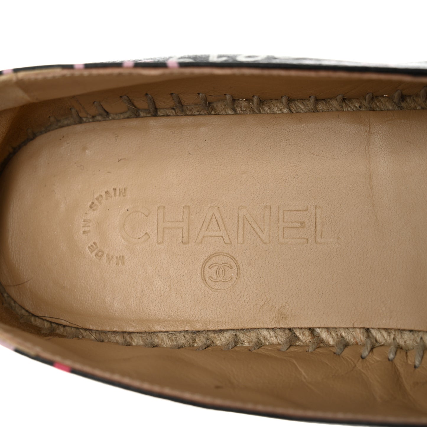Lambskin Grosgrain Printed Espadrilles 42 Multicolor Black