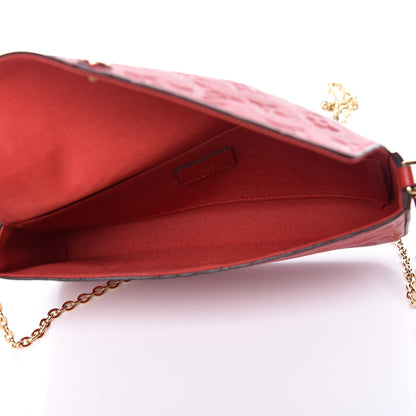 Louis Vuitton Empreinte Pochette Felicie Chain Wallet Cherry 8 of 13