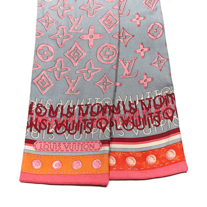 Louis Vuitton Silk Monogram Map Bandeau Pink 2 of 3