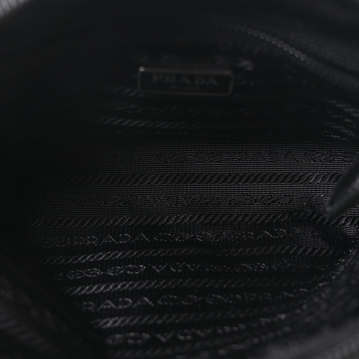 Prada Re-Nylon Vela Saffiano Wristlet Black 5 of 10