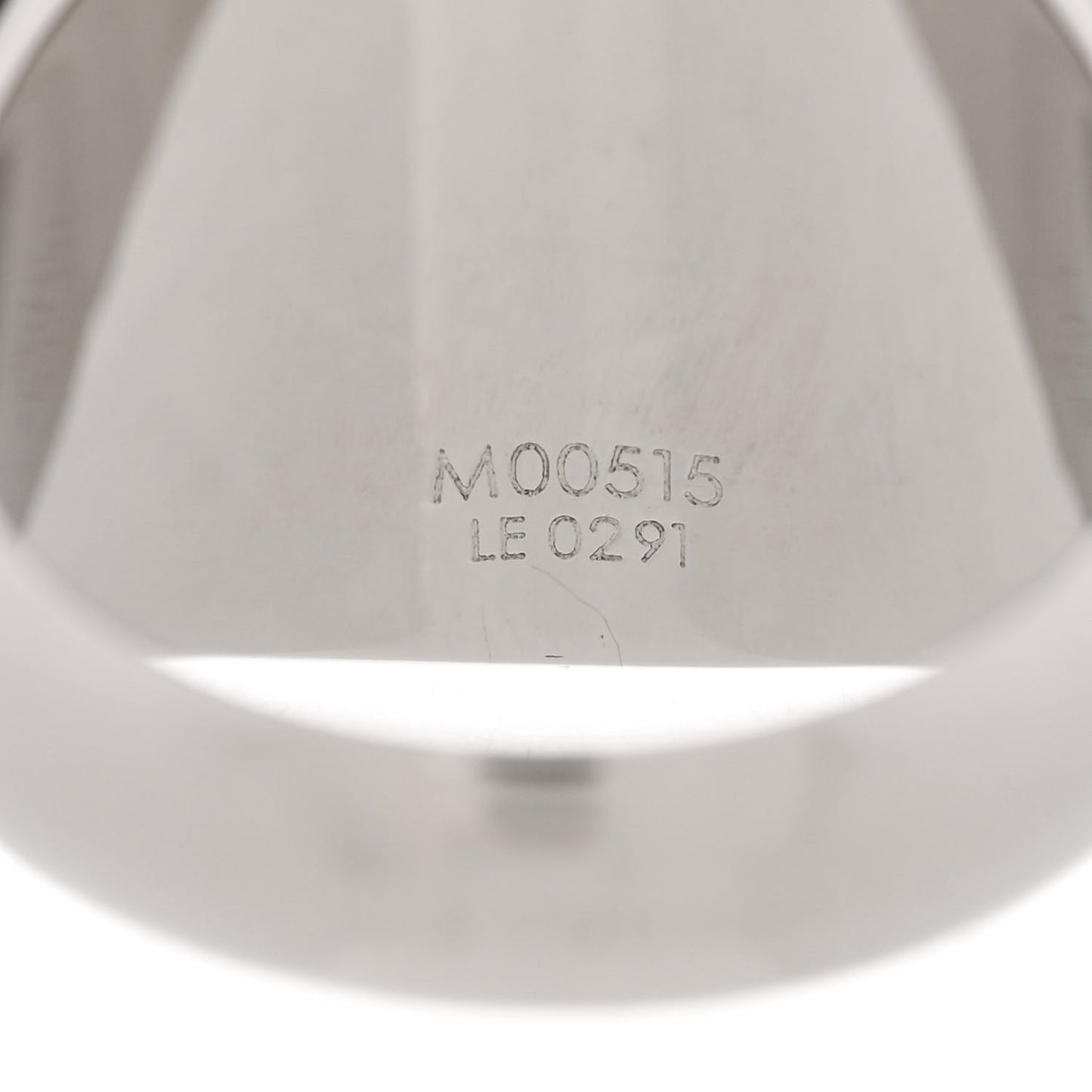 Monogram Lock Signet Ring M Silver