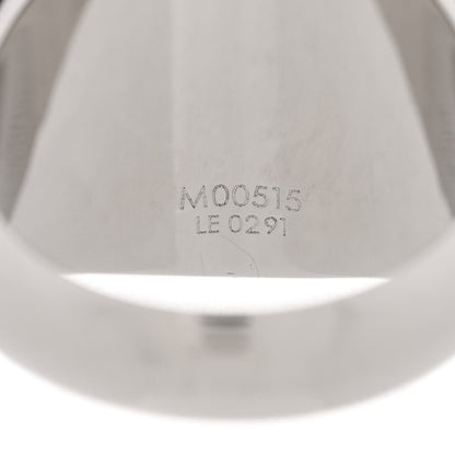 Louis Vuitton Monogram Lock Signet Ring M Silver 5 of 7
