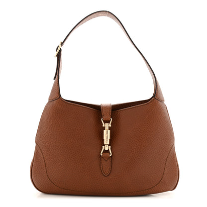 Gucci Soft Grained Calfskin Small Jackie O Hobo Brown 1 of 15