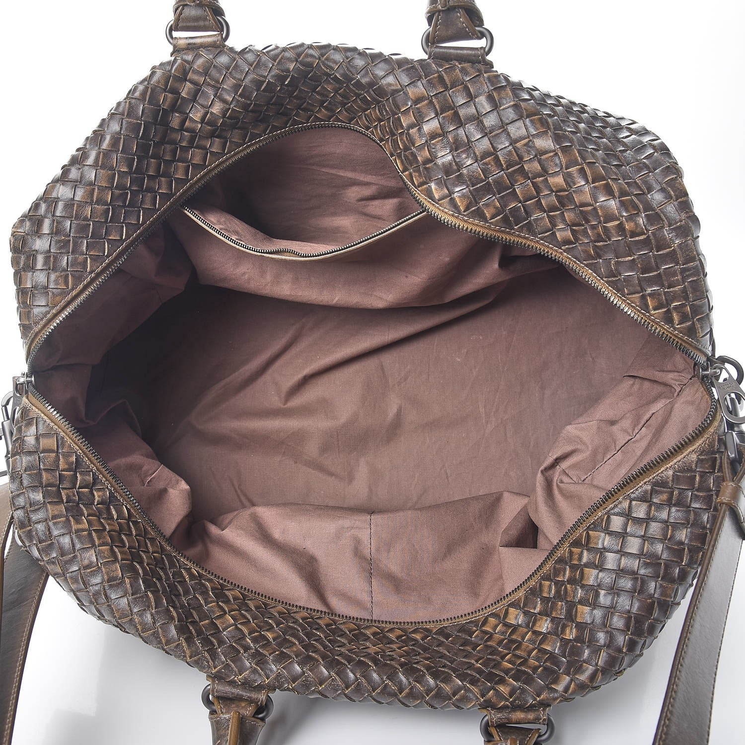 Bottega Veneta Nappa Intrecciato Satchel Ebano 6 of 19
