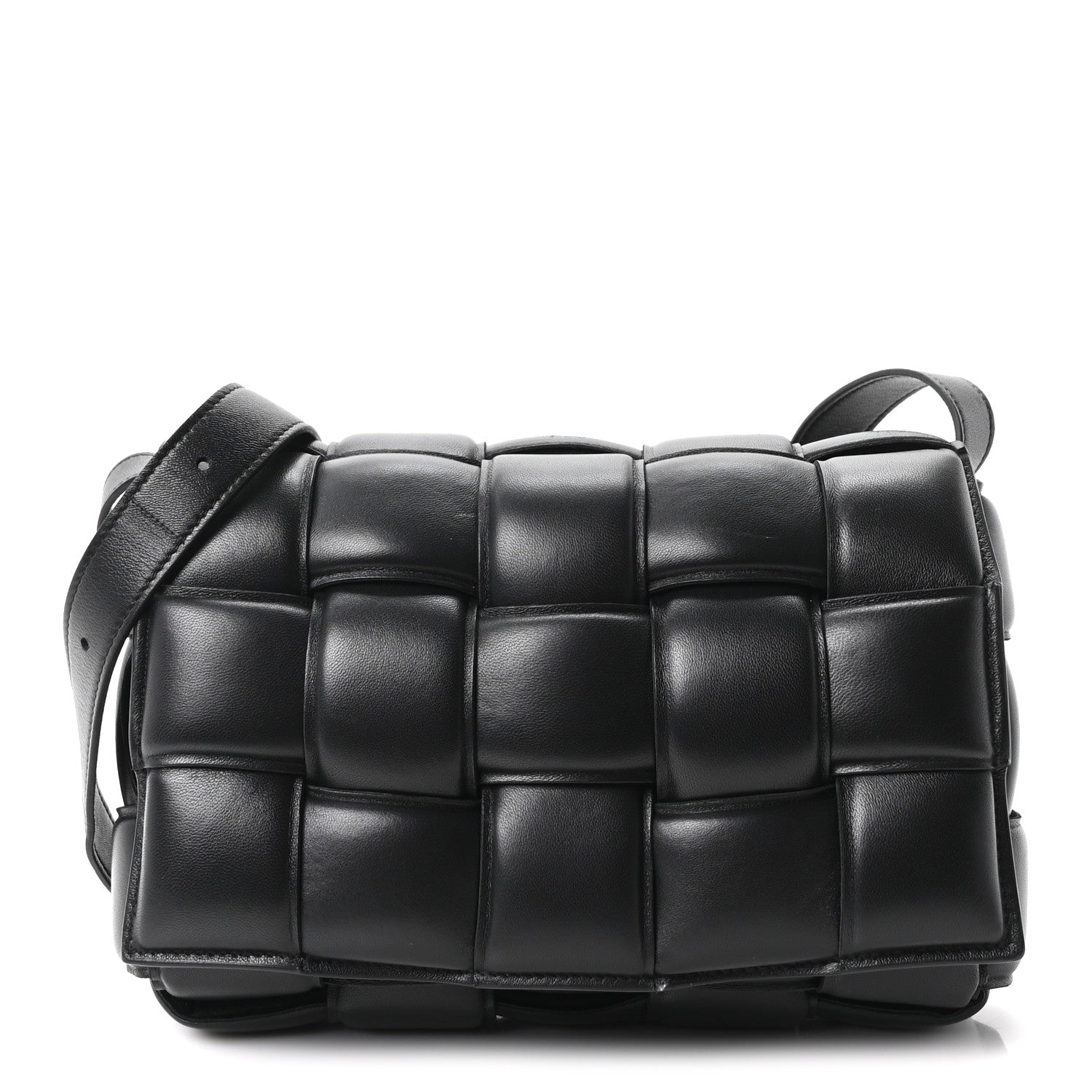 Bottega Veneta Nappa Maxi Intreccio Padded Cassette Crossbody Bag Black Black 1 of 10