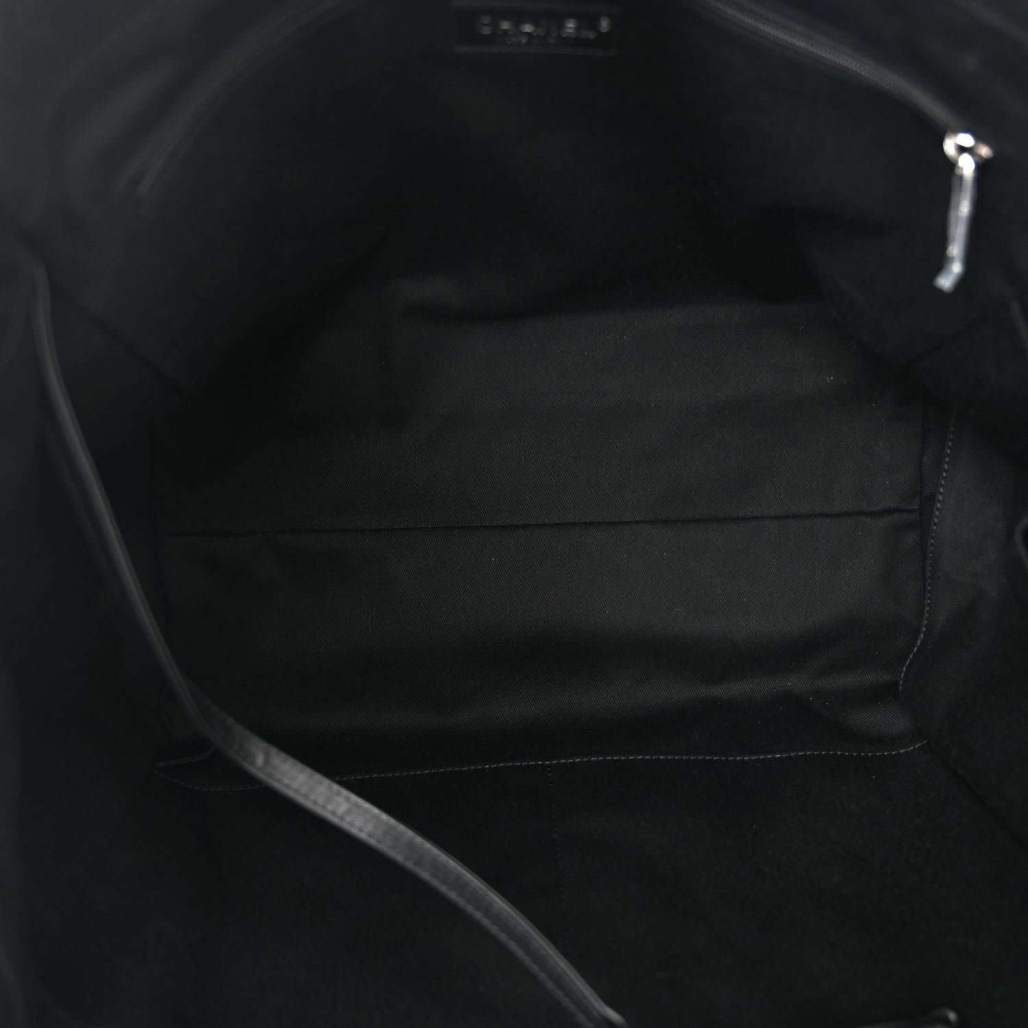 Chanel Canvas Pearl Medium Deauville Tote Black 5 of 10