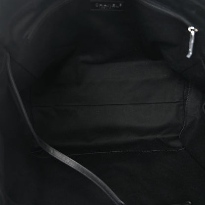 Chanel Canvas Pearl Medium Deauville Tote Black 5 of 10
