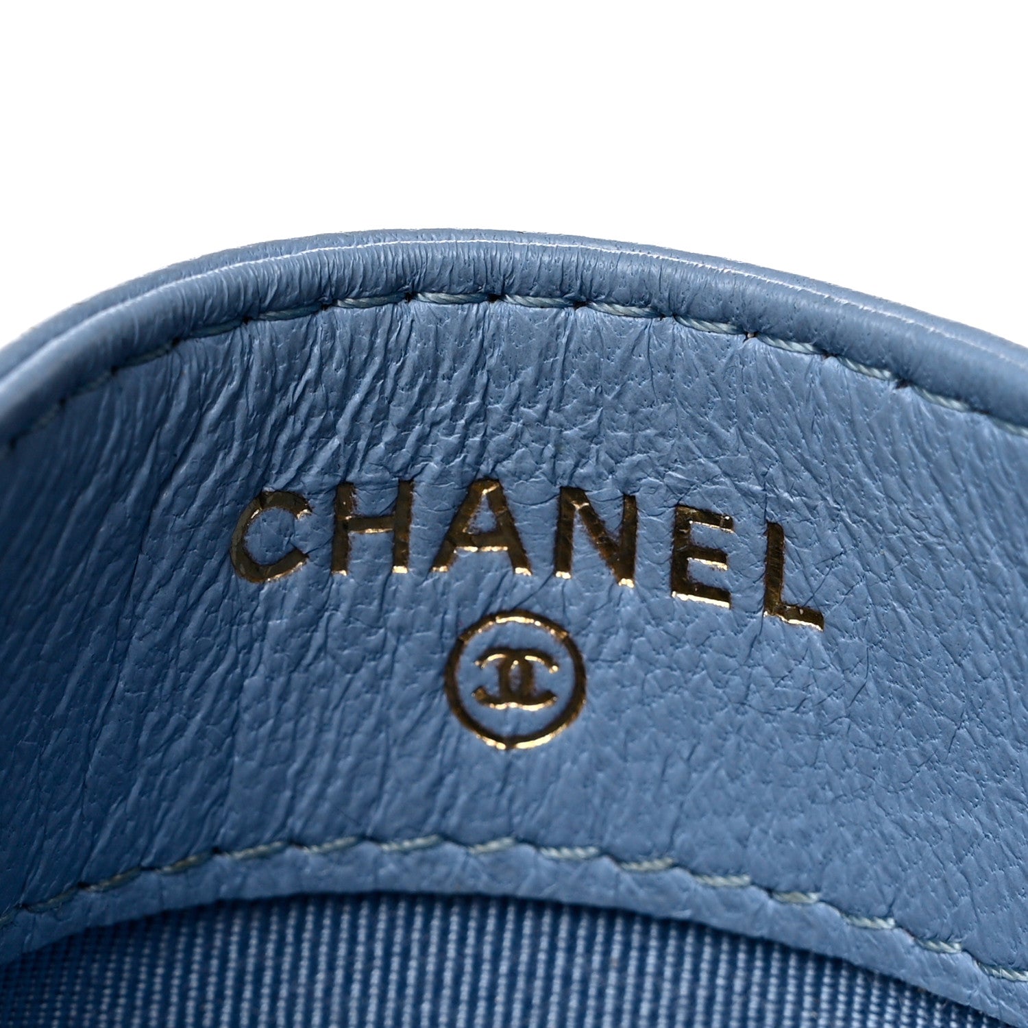Chanel Lambskin Quilted Card Holder Light Blue 5 of 7