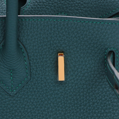Hermes Togo Birkin 25 Malachite 23 of 26