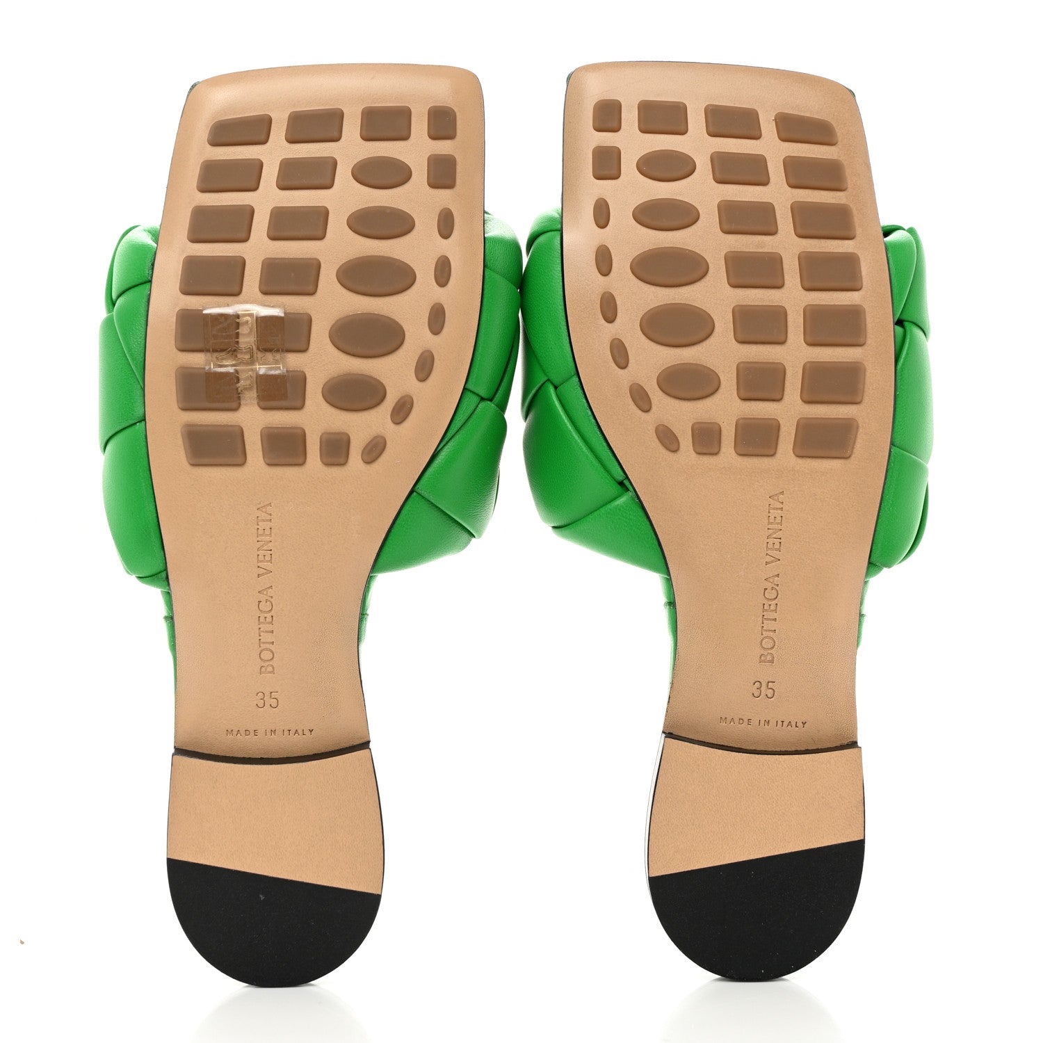 Bottega Veneta Nappa Maxi Intrecciato Lido Flat Sandals 35 Grass 5 of 7