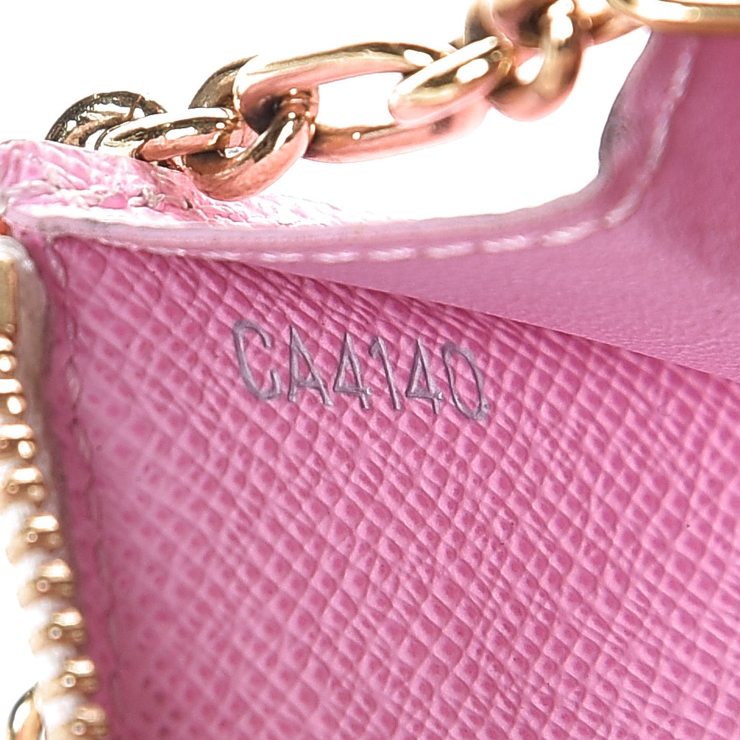Monogram Multicolor Key Pouch White Litchi