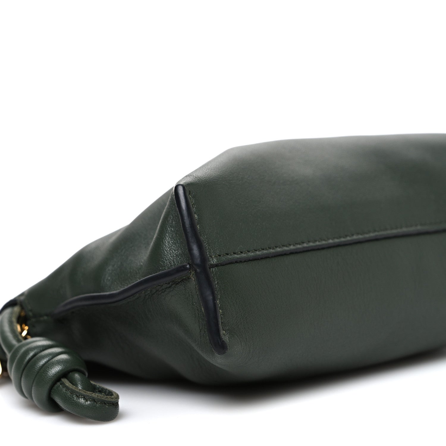 Loewe Calfskin Nano Flamenco Knot Clutch Khaki 9 of 10