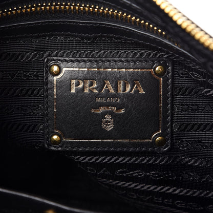 Prada Soft Calf Shoulder Bag Black 6 of 9
