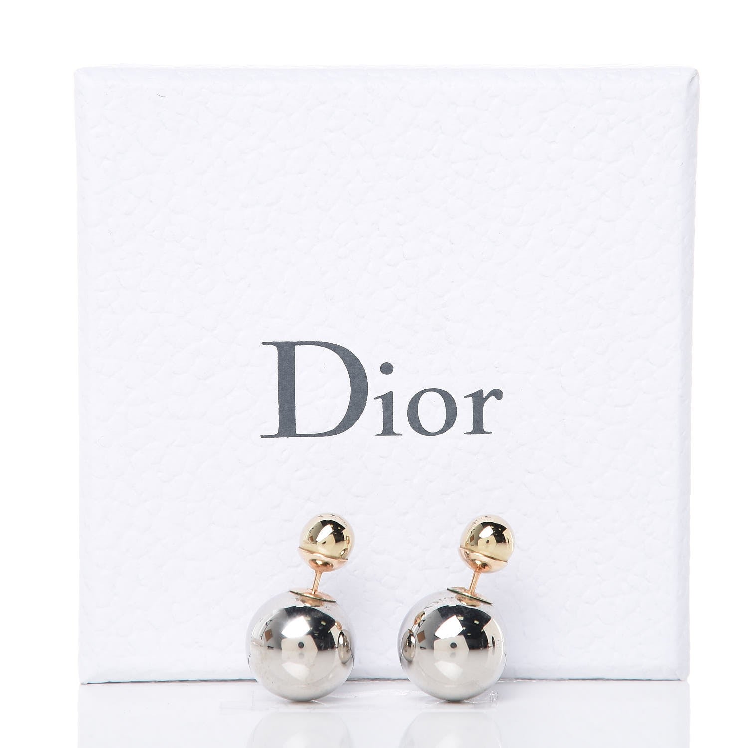 Christian Dior Mise En Dior Tribal Earrings Silver Gold 5 of 5