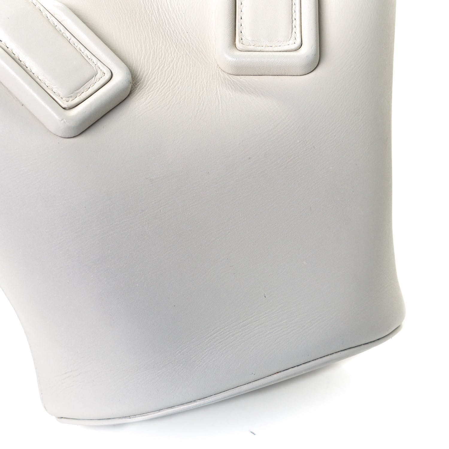 Bottega Veneta Calfskin Small Basket Tote White 13 of 14