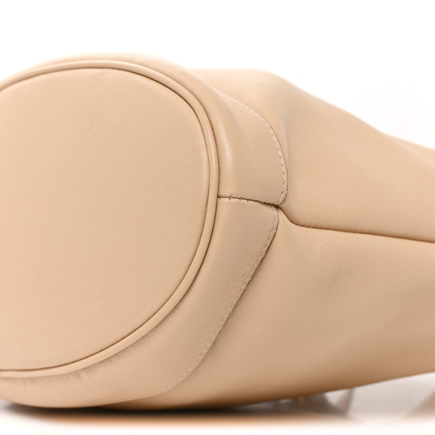 Calfskin Medium Diana Round Tote Bag Oatmeal