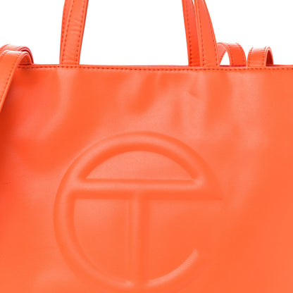 Telfar Vegan Leather Medium Shopping Bag Orange 7 of 17