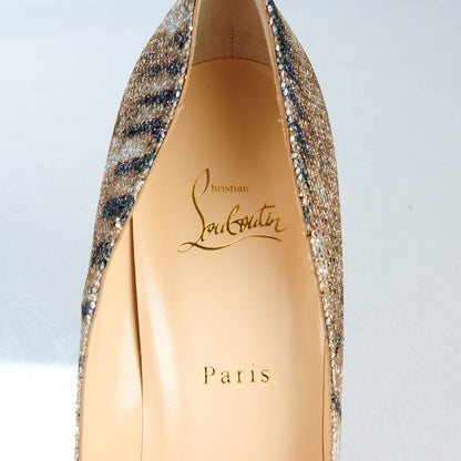 Christian Louboutin Glitter Sirene Pigalle Follies 100 Pumps 42 Gold 8 of 8