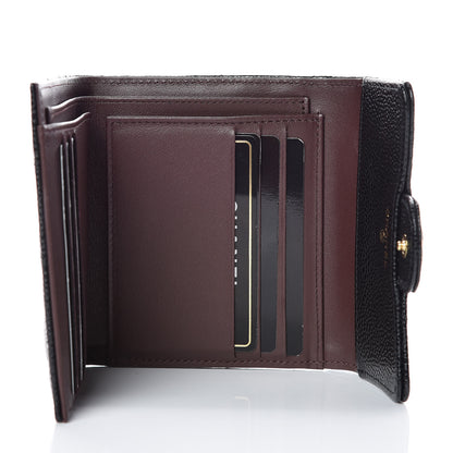Chanel Caviar Quilted Compact Flap Wallet Black 5 of 9