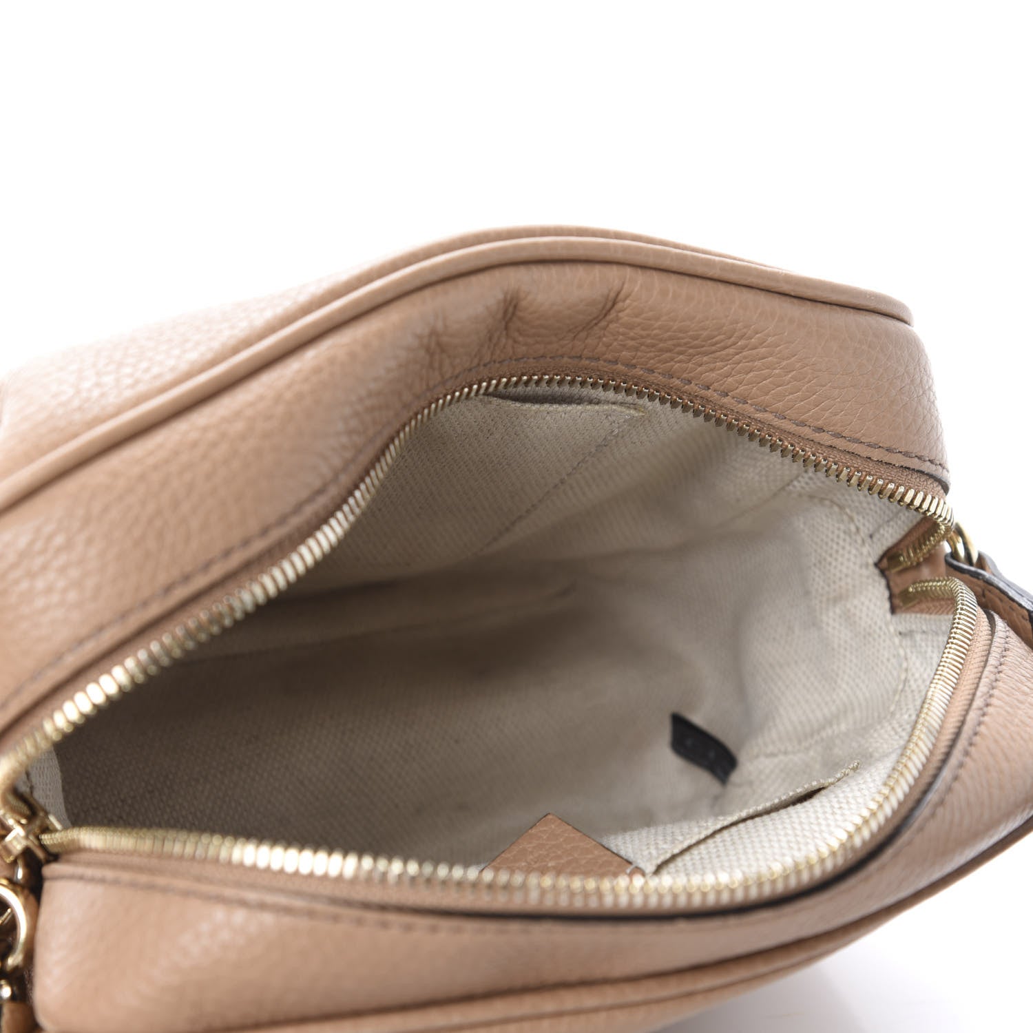 Gucci Pebbled Calfskin Small Soho Disco Bag Camelia 5 of 12