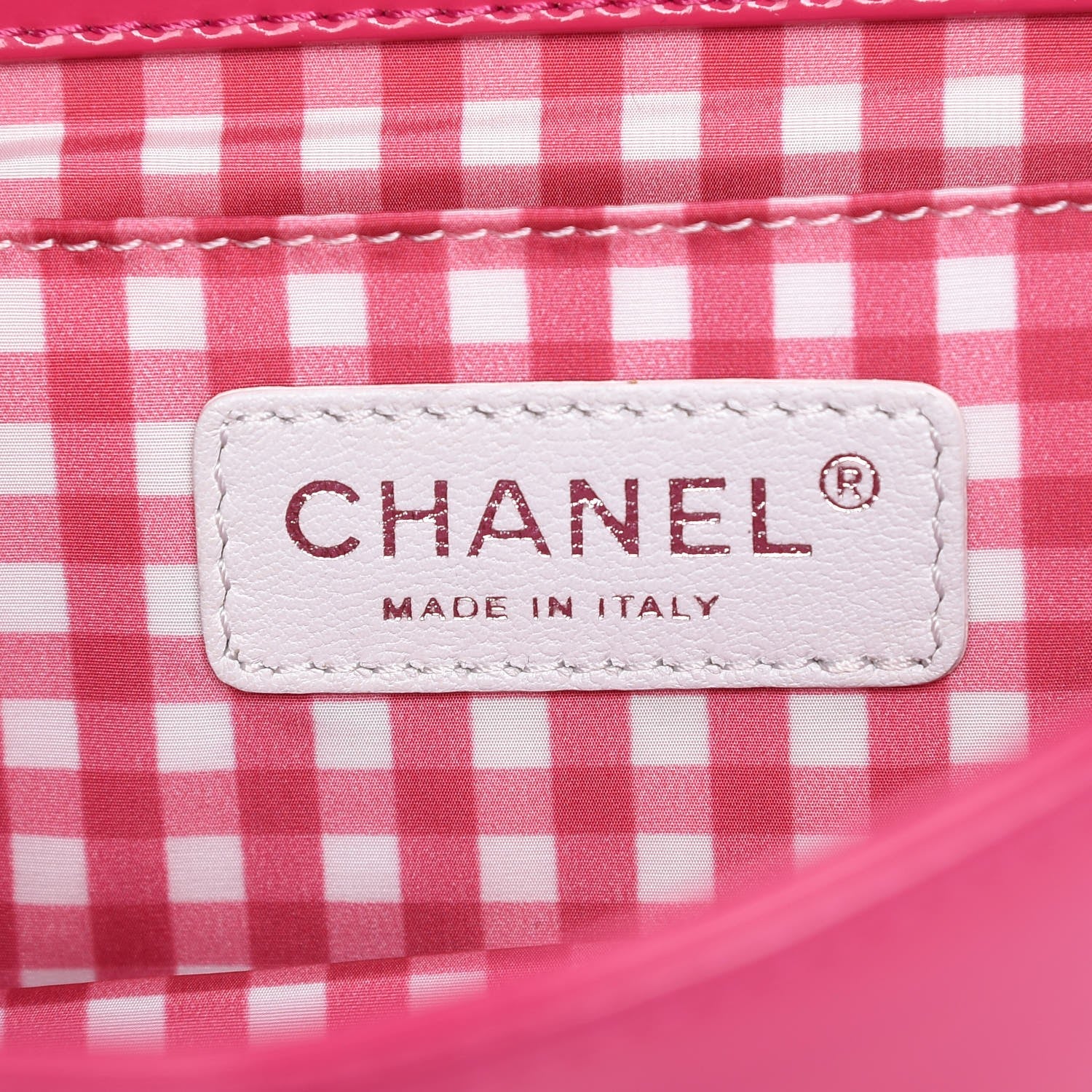 Chanel Vinyl Small Lipstick Flap Fuchsia 6 of 8