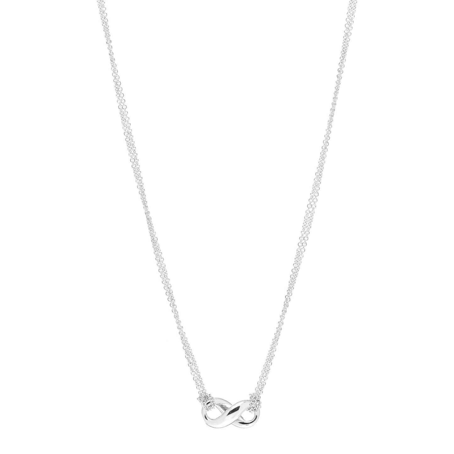 Sterling Silver Figure 8 Pendant Necklace