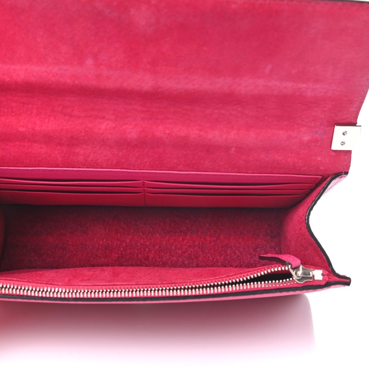 Grained Calfskin Medium Insignia Flap Pink