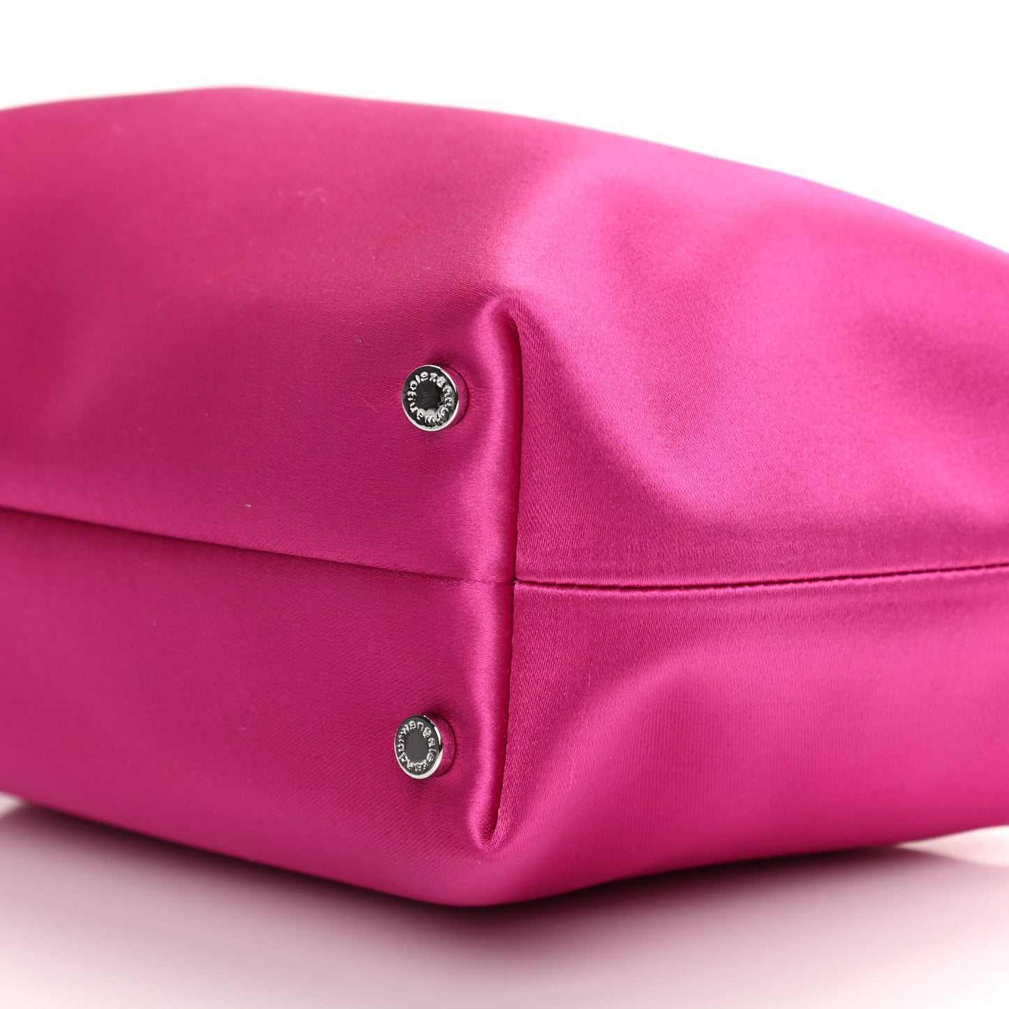 Satin Crystal Heiress Pouch Pink