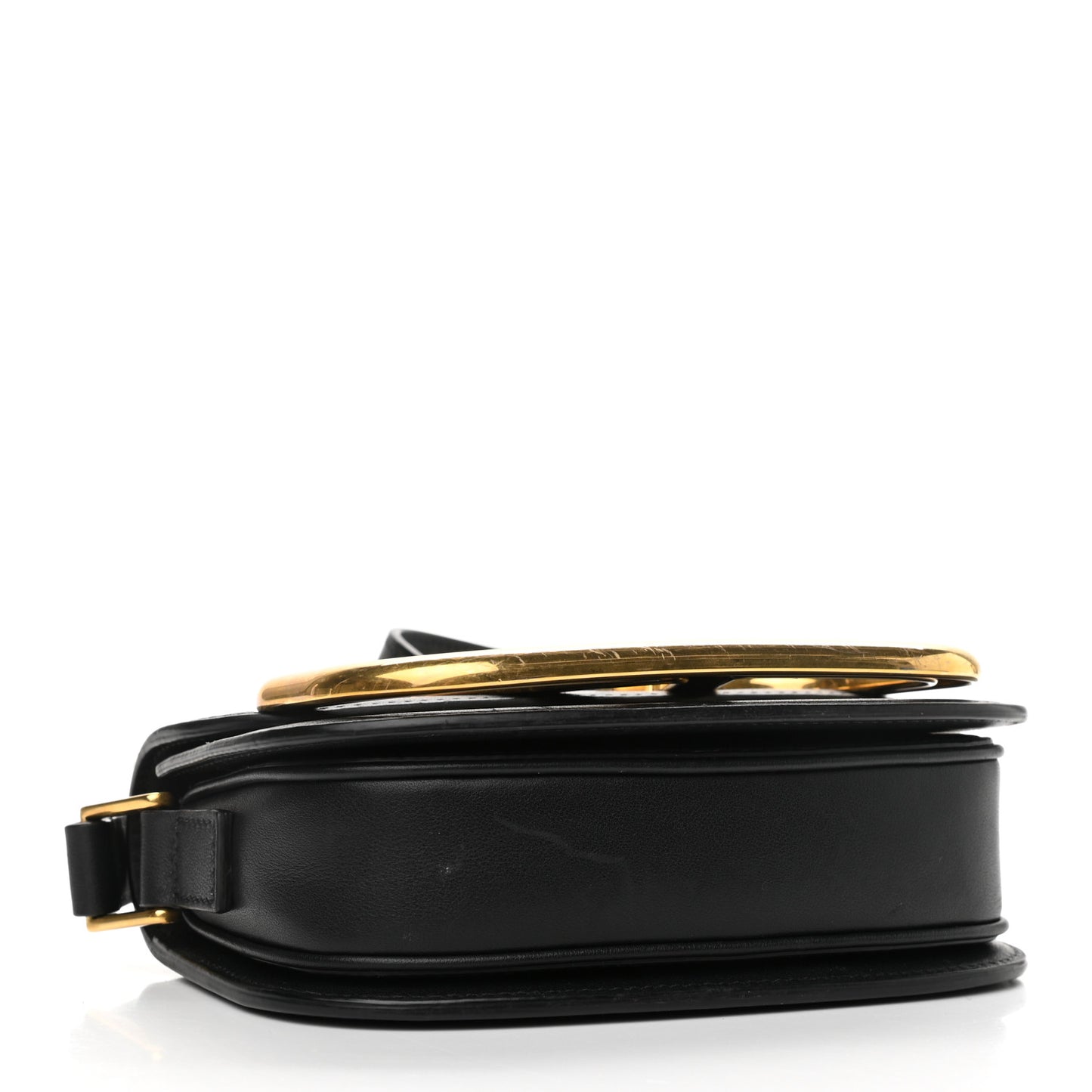 Calfskin Small Supervee Crossbody Bag Black