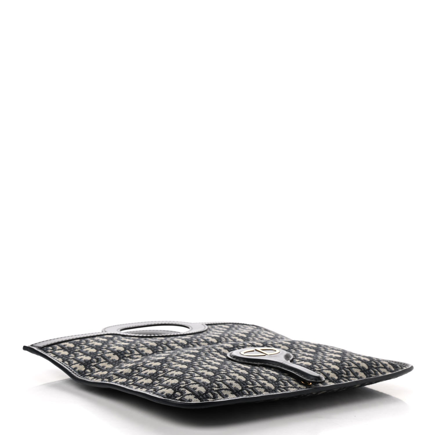 Christian Dior Oblique Fold Over Clutch Blue 7 of 10