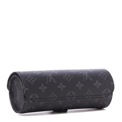 Louis Vuitton Monogram Eclipse 3 Watch Travel Case 3 of 8