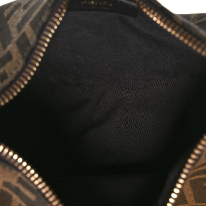 Fendi Fabric Jacquard Vitello Grace FF 1974 Mini Fendigraphy Hobo Bag Tobacco Moro Ebano 5 of 11